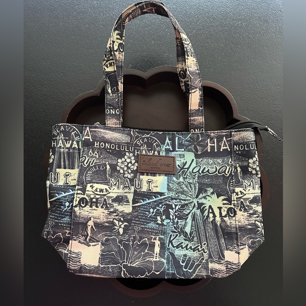 Island Crew Hawaiian Print Tote Bag